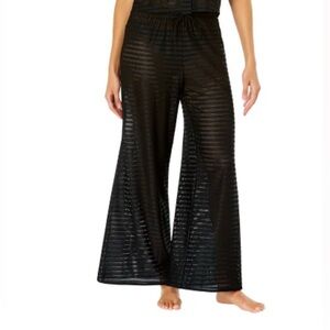 Hurley Black Swim Cover Up Mesh Pants - Small
